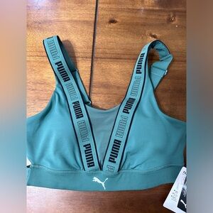 NWT Puma Dark Green Sport Bra